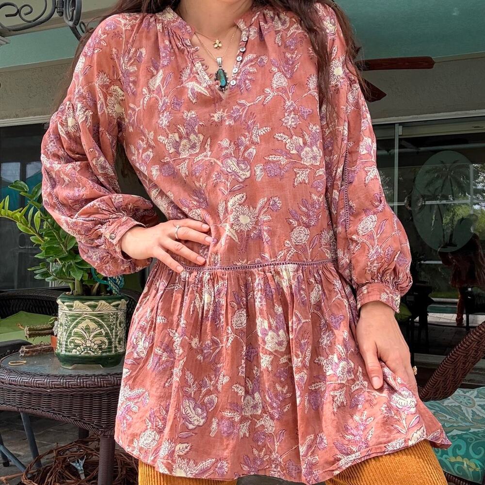Marea Cotton Tunic Blouse